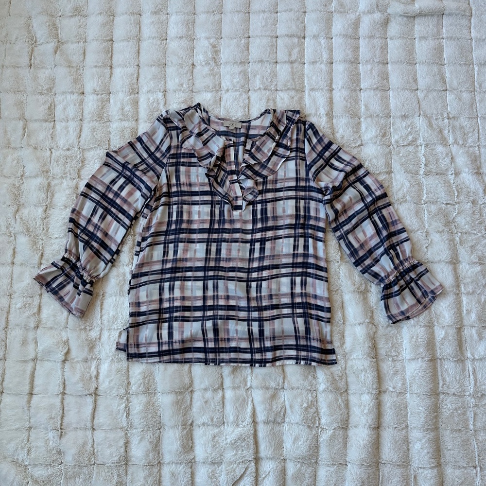LOFT Outlet - Ruffled Blouse